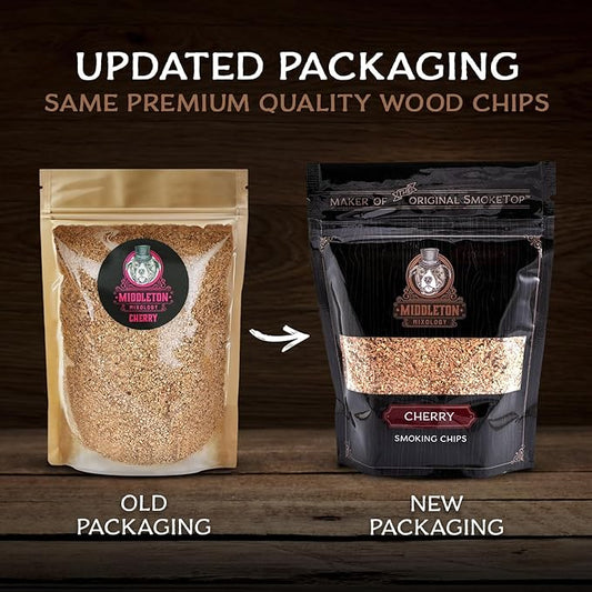 SmokeTop® 4oz Bag - Cocktail Smoker Chips for Old Fashioned Cocktails, Whiskey, & Bourbon - by Middleton Mixology Made in The USA (800 uses) (Cherry)