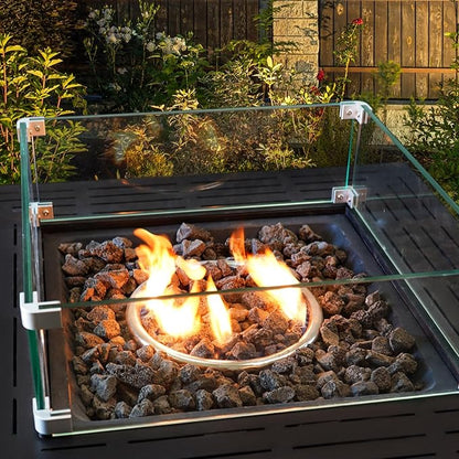 GasSaf 10 Pounds Black Lava Rocks for Fire Pit, Gas Fireplace, Gas Fire Tables, Gas Log Set, Fire Bowls, Decorative Landscaping Rocks for Indoor and Outdoor (1.2-2 Inch)
