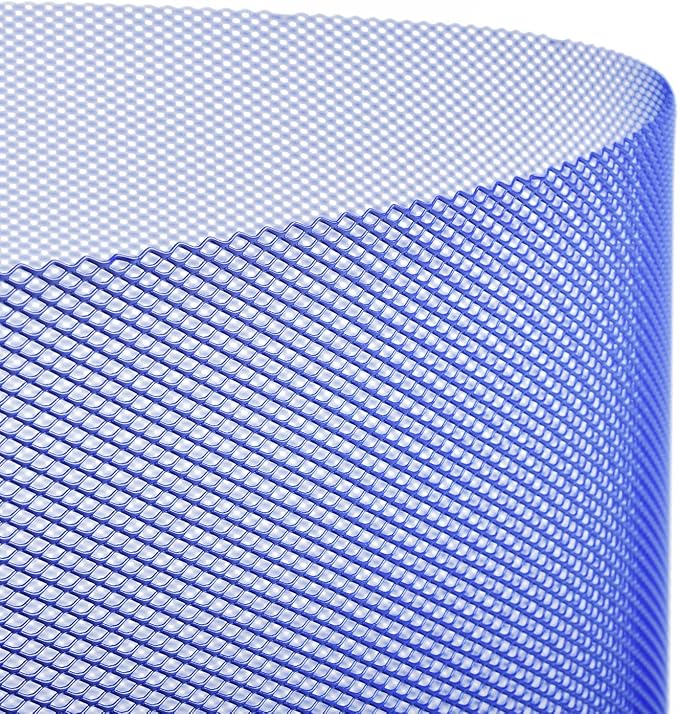 AggAuto Universal 40"x13" Car Grill Mesh 4x8mm Rhombic Hole Blue | Aluminum Alloy Automotive Grille Insert Bumper, One of the Most Multifunctional Shape Grids 100x33cm