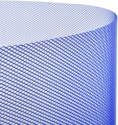 AggAuto Universal 40"x13" Car Grill Mesh 4x8mm Rhombic Hole Blue | Aluminum Alloy Automotive Grille Insert Bumper, One of the Most Multifunctional Shape Grids 100x33cm