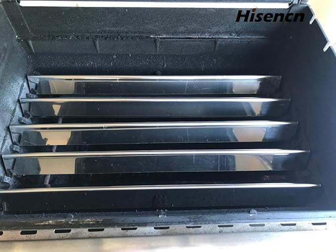 Hisencn 7507 Grill Burner with 7535 Flavorizer Bars for Genesis Silver A, Spirit 200 Series, Spirit 500, Spirit E-210, E-200, S-210, S-200 with Side Control Grill