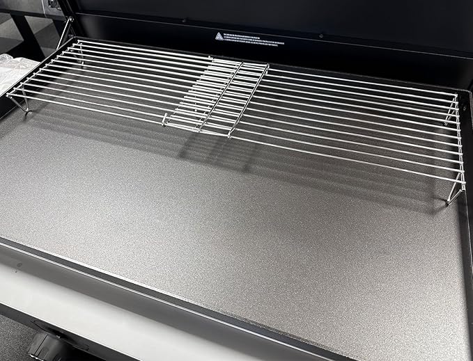 BBQ Future Adjustable Grill Warming Rack for Blackstone 22 28 36 Inch Griddle, Stainless Steel Griddle Warming Wire Rack for Weber Charbroil Camp Chef and Most Tabletop Flattop Griddle Accessories