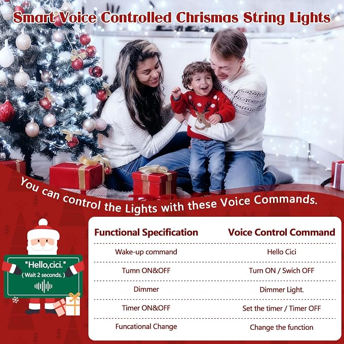2026 New Voice Control Connectable 88FT 240LED String Lights Indoor Outdoor Clear Wire Twinkle Fairy Light Plug in with Timer for Bedroom Classroom Wedding Tree Patio Decor