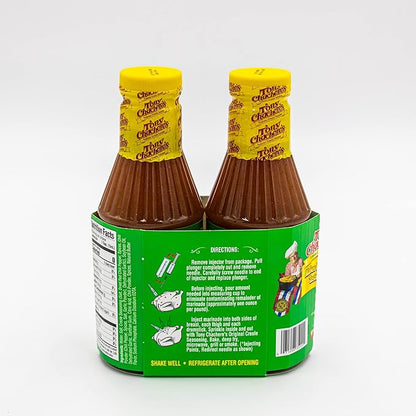 Tony Chachere's 2 Pack Creole Style Butter Marinade Injector Kit | Perfect for Injecting Poultry, Pork, Beef, and All Your Proteins | Give Your Dish The Flavor Boost Needed to Be A Party Hit