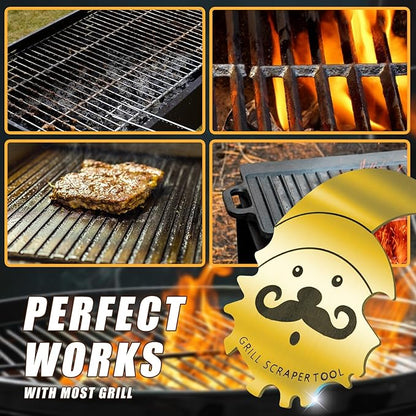 Christmas Stocking Stuffers for Husband Men Grill Brush and Scraper Bristle Free,BBQ Accessories Grill Brush for Outdoor Grill,Kitchen Gadgets Cleaner Small Gift Ideas