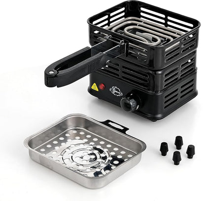 Coal Burner Multipurpose Turbo Coal Burner Charcoal Starter Hot Plate Electric Stove Coconut Starter 1000W High Power Cube Coil Burner Fire Starter Faster Heating