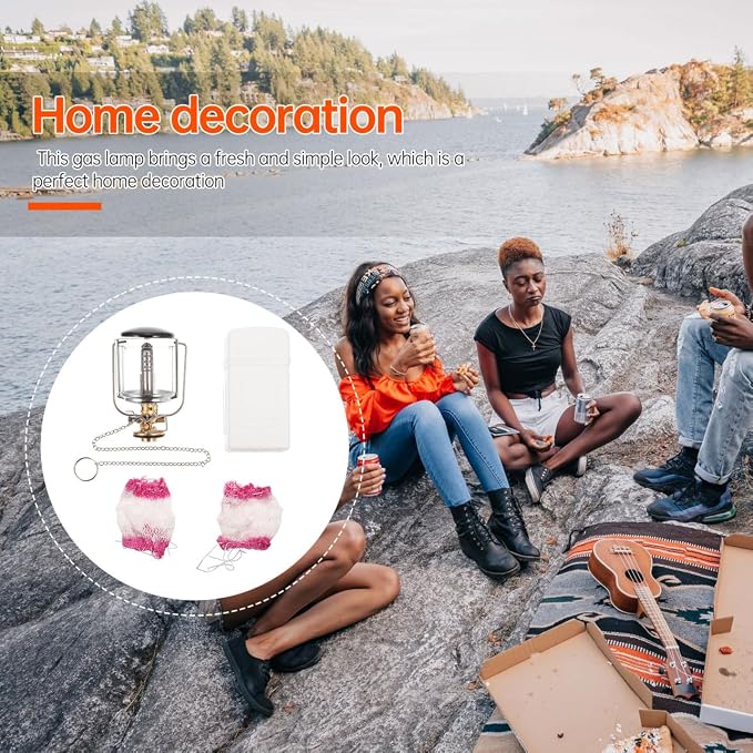 Milisten Gas Camping Lamp Warm Light Portable Outdoor Lantern for Tents Waterproof Camping Lighting Tool