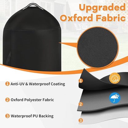 i COVER Grill Cover for Weber 22 Inch Charcoal Kettle- Waterproof BBQ Cover for Weber Char-Broil 22 Inch Charcoal Kettle Grills,Barbecue Cover Kettle Grill Cover for Outdoor Grills