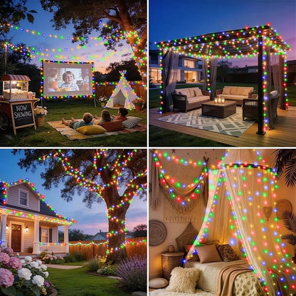 Hezbjiti Christmas String Lights Outdoor, 1000 LED 394ft 8 Lighting Modes Christmas Fairy Lights with Remote and Timer for Home, Birthday, Wedding, Party, Tree Decorations (1000 LED, Multicolor)