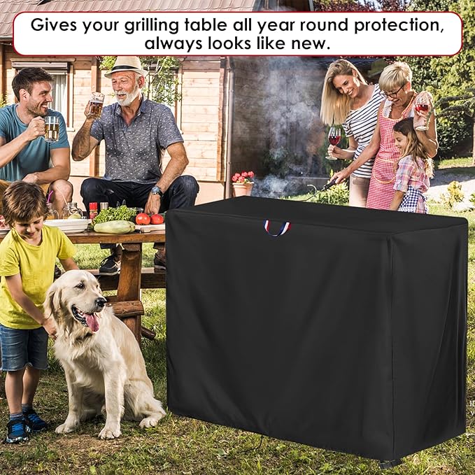 46 Inch Grill Cover for Flat Top Griddle 46" Gas Griddle Cover BBQ Covers Waterproof Propane Griddle Cover Outdoor Gas Grill Cover - 46"x24"x39"