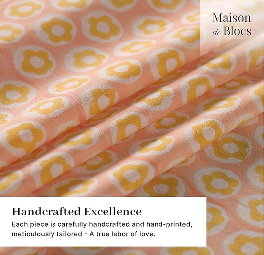 100% Cotton Hand Block Printed, Tablecloth for Kitchen, Dining, Table Cover for Parties, Chritmas, Weddings, Barbecues and Summer picnics Table Cloth