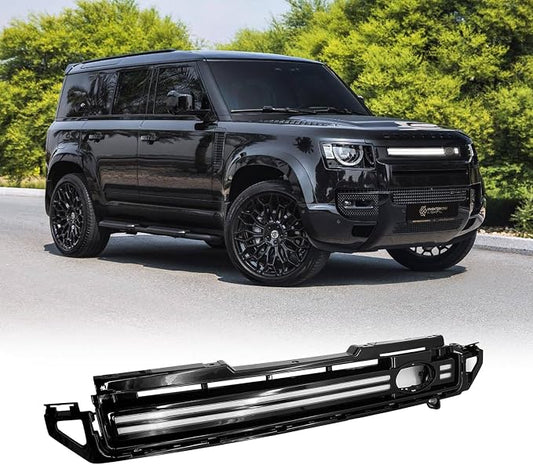 T T-ABC New Accessories Compatible with 2020-2025 Land Rover Defender Grill Lights 110 130 90 Fog Light P300 P400 P500 P525 Rear Bumper Lamp All Edition LED Trim Custom Front Replacement (GSW)