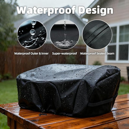 NOELIFE Griddle Cover for Blackstone 22 inch Tabletop Griddle with Hood, Propane Fuel Cylinder Can Be Covered Completely, Waterproof Grill Cover Outdoor BBQ Grilling Accessories (Cover Only)