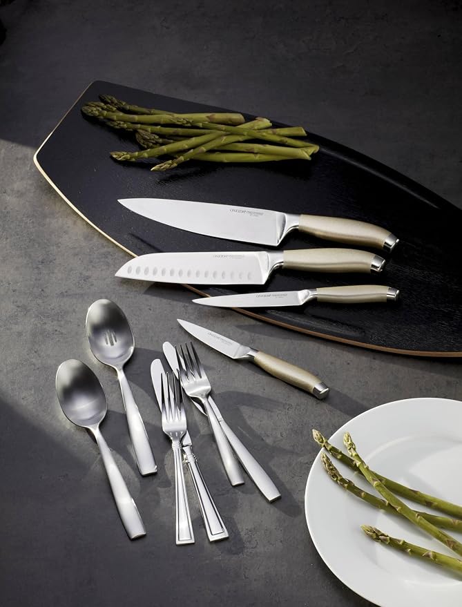 Oneida Preferred Stainless Steel Kitchen Cutlery Set – 7 Piece Essential Knife Set for Daily Cooking Needs, Metallic Finish