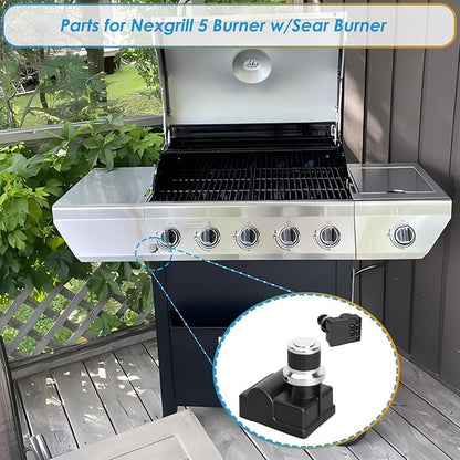 DHL-128-6Q Grill Igniters for Nexgrill Replacement Parts, 6 Outlet Tact Push Button Grill Igniter for Nexgrill 5 Burner Parts 720-0888 720-1046 720-0888S for Nexgrill Igniter Replacement