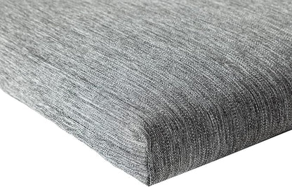 QILLOWAY Outdoor Indoor Seat Cushions, Square Foam Dining Chair Pads,All Weather, 17"x17"x3",2 Count (Charcoal Grey/Black)