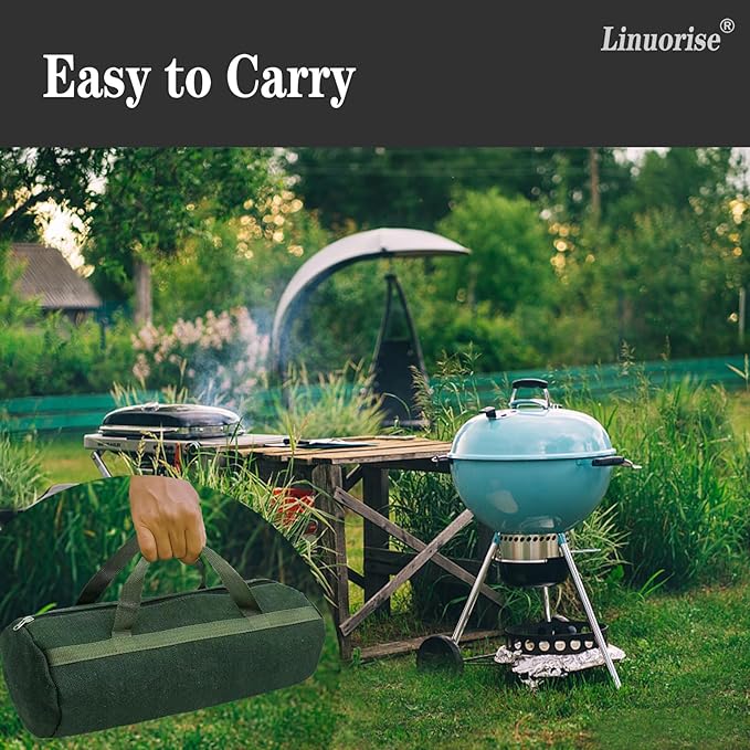 Grill Accessory Storage Bag, Tools Storage for Outdoor Grilling, Extra Thick Grill Tools Storage Bag, Suitable for Grill Utensil Storage, BBQ Tool Storage. Storage Container for Grill