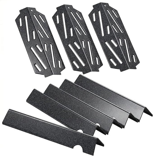 Uniflasy GS4 Genesis 2 Grill Parts for Weber 3 Burner GS4 Genesis II Replacement for Genesis II/II LX 300 SER,Genesis 300 (2022 YRS) Parts for Weber Flavorizer Bar 66032 67095,Heat Deflector 66040