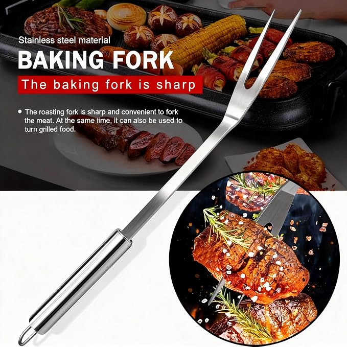 Small Travel 5-Piece 304 Stainless Steel Grill Tool Set with Storage Case – BBQ Grilling Accessories, Ideal Gift for Men & Cooking Lovers