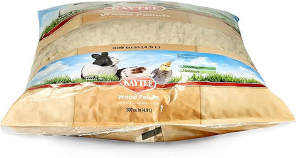 Kaytee Wood Pellets Pet Bird & Small Animal Litter, 8 lb Bag | Cleaner habitats. Wood pellet litter for rabbit bedding. Natural guinea pig bedding, won't stick or cling, easy clean-up