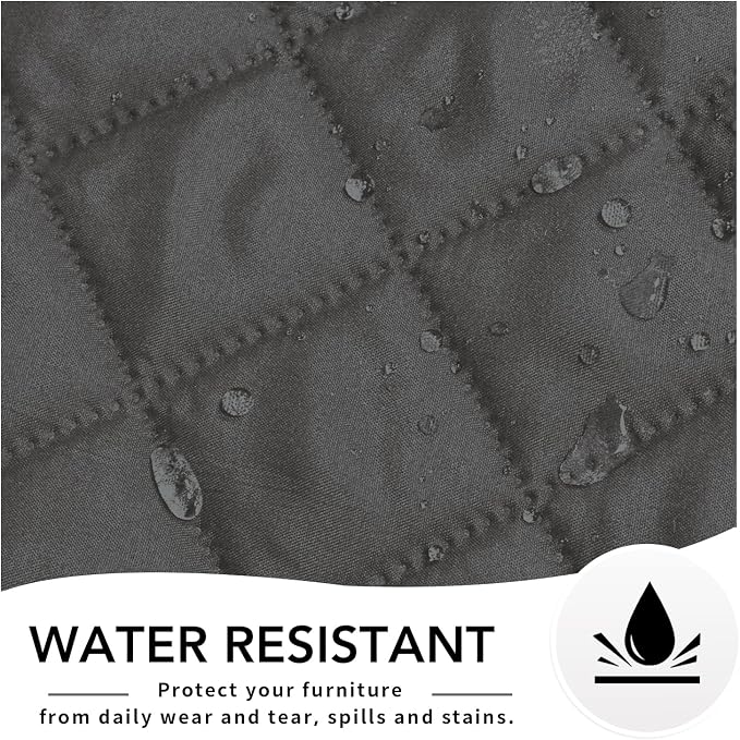 Easy-Going Reversible Couch Cover, Chaise Lounge, Dark Gray/Dark Gray | Machine Washable Slipcover For Dogs, Water Resistant Furniture Mat For Living Room, Non-Slip Sofa Cover, Pet Friendly