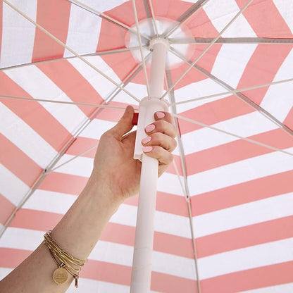 BANZ Cabana Beach Umbrella UPF 50 - UV Protection Foil-Lined Portable | UPF 50+ UV protection, Quick-dry fabric, Comfortable stretch fit