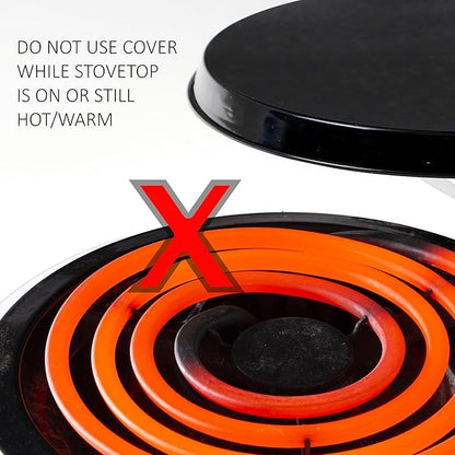 Reston Lloyd, Burner Covers For Electric Stovetop, Decorative Lightweight Tin Covers, Set of 4 (2-8 inch & 2-10 inch), Conceals Messy Drip Pans, Horses