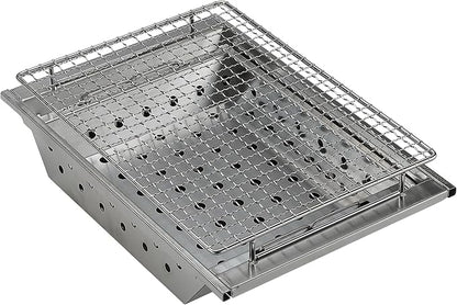 CAMPINGMOON IGT Compatible Charcoal Grill Portable Tabletop BBQ Stove Heat-Shield Design 304 Stainless Steel Precision Airflow Overlanding Camping UG-1