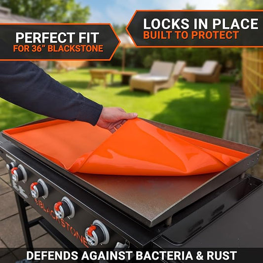 36" Premium Silicone Griddle Mat for Blackstone 36 Inch Grill, Heavy Duty Food Grade Silicone Griddle Cover, Keep Your Grill Clean and Rust-Free All Year Long