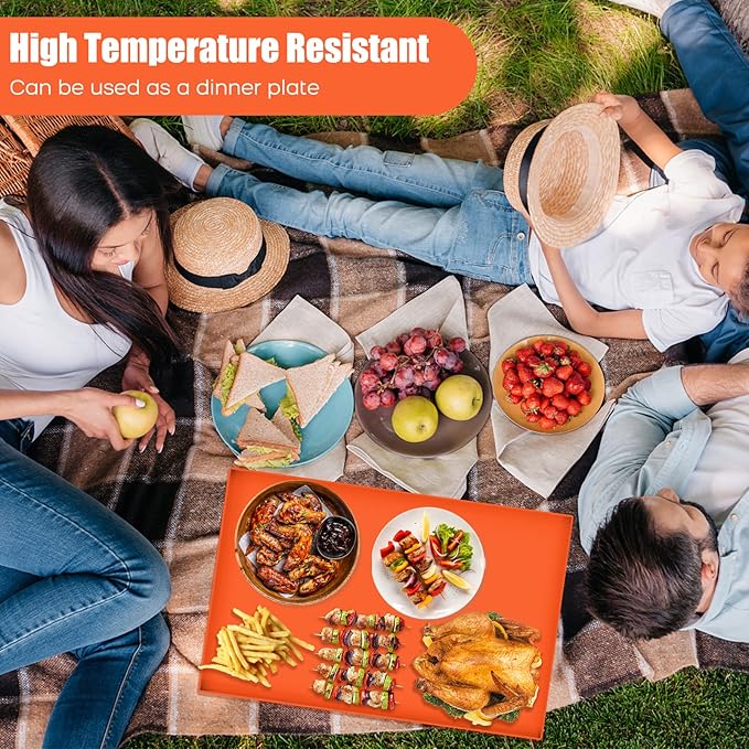 Silicone Mat, Grill Cover, 28" Griddle Mat Protective Cover for Blackstone 28 Inch Griddle - Thickened Food Grade Silicone Mat for Blackstone Flat Top Grill (Does not fit 28XL)