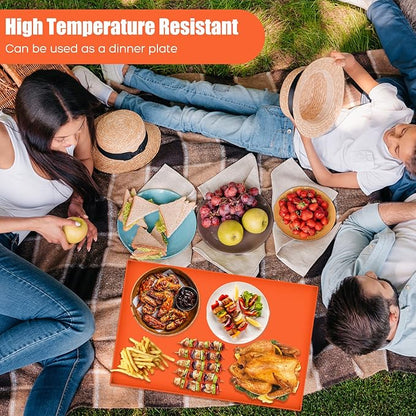Silicone Mat, Grill Cover, 28" Griddle Mat Protective Cover for Blackstone 28 Inch Griddle - Thickened Food Grade Silicone Mat for Blackstone Flat Top Grill (Does not fit 28XL)