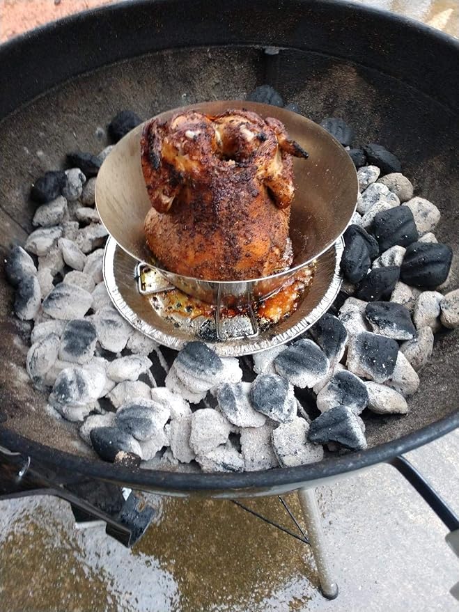 Uniflasy BBQ Whirlpool for Weber Kettle 22, 26.75 Inches WSM Weber Smokey Mountain for Big Green Egg XL Kamado Cone Kettle Charcoal Grill Accessories for Weber Master Touch 22