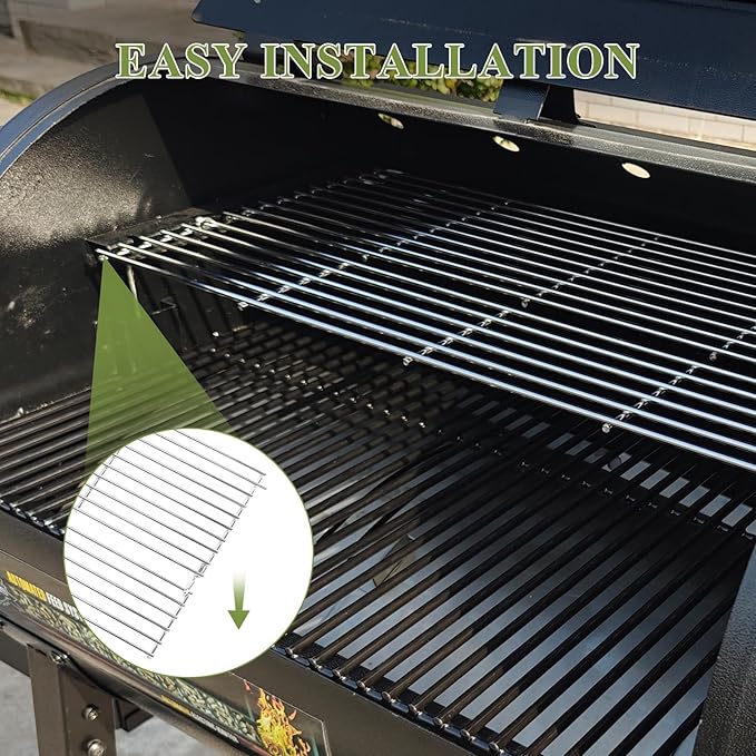 Utheer Warming Rack for Pit Boss 700 Series Pellet Grills, Fits Pit Boss 700D / 700FB / 700S / 700FB1 / 700SC, Stainless Steel Upper Warming Shelf Replacement