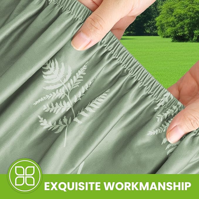 Smiry Spandex Fitted Tablecloth for 4 Foot Rectangle Tables, Washable Picnic Table Cover with Elastic, Stretch Reusable Table Cloth for Outdoor, Camping, Dining & Kitchen (Mint Leaf, 24"x48")