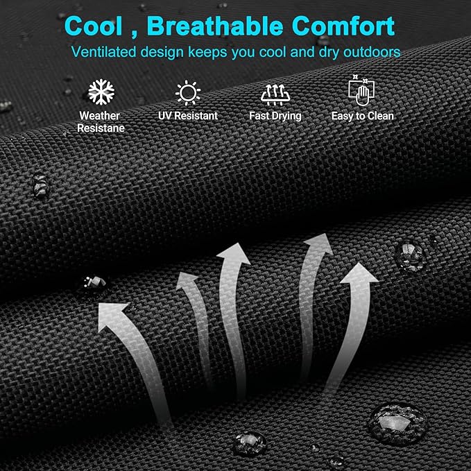 ABORON Chaise Lounge Chair,5 Positions Padded Outdoor Tanning Chair,Heavy Duty Portable Lounge Chair for Outdoor Sunbathing Patio Pool Lawn Deck Poolside,Support up to 440 Lbs