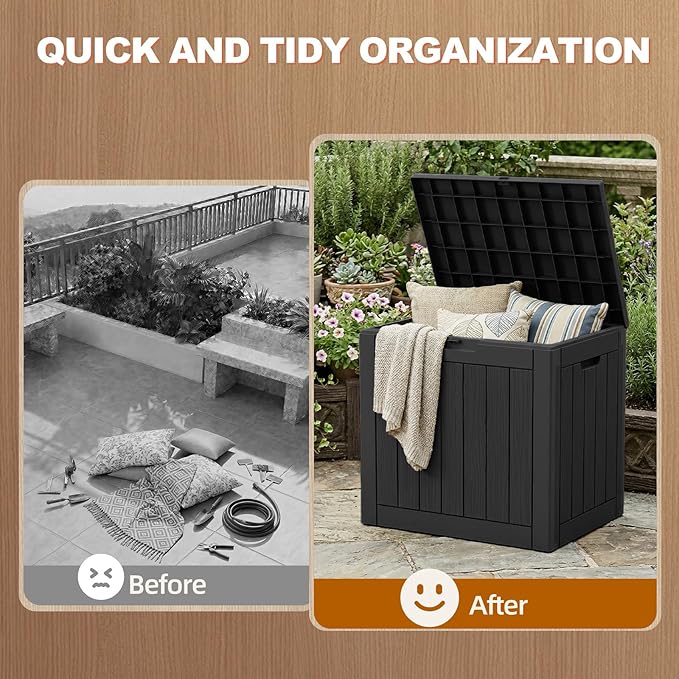 EFU Outdoor Storage Box 35 Gallon Deck Box 053