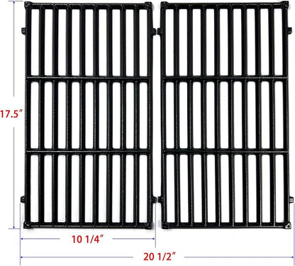 DC131 17.5" 7637 Cast Iron Grill Grates Replacement for Weber Spirit 200 Series, Spirit E-210 S-210, Spirit II 210 Series (2017 and Newer) Gas Grills (with Front-Mounted Control Panels)