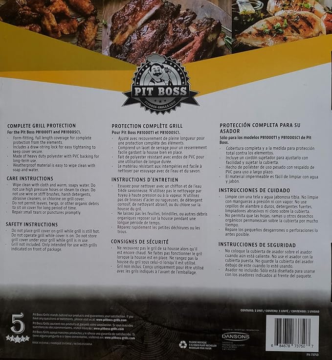 Pit Boss Pit Boss Wood Pellet Grill Cover, Black (73750)