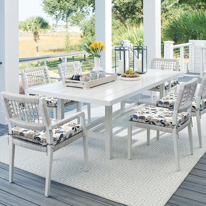 DYTXIII Set of 4 Outdoor Chair Cushions, Water Resistant 18.5"x16"x2" Square Seat Cushion for Patio Dining Chairs, High-Density Replacement Pads for Indoor Outdoor Furniture - Breeze Leaves Beige