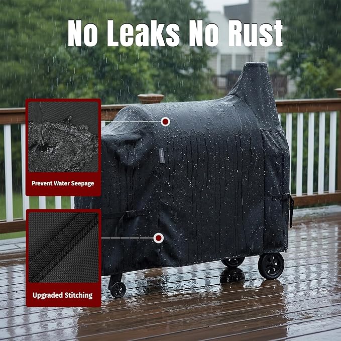 SHINESTAR Grill Cover for Pit Boss Austin XL&Rancher XL, 900D Oxford Fabric | Waterproof Tear‑Resistant, Fits PB1000D3,1000S,1100 Pro,1150 & Z Grill 1000 Pellet Grills, 62x24x47 in