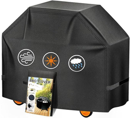 Aoretic Grill Cover 44 inch 600D Heavy Duty Gas BBQ-Cover, Fit Most 2 Burner Grill Waterproof Small Barbeque Cover for Weber,Nexgrill,Char-Broil, Monument,Dyna-Glo,Kenmore