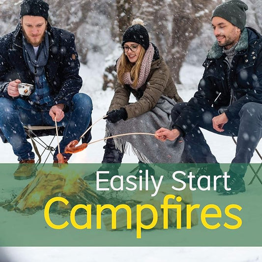 Bangerz Sunz Natural Fire Starters - 70 Pieces. All Weather Charcoal & BBQ Fire Starters for Fireplace, Campfires & Grill