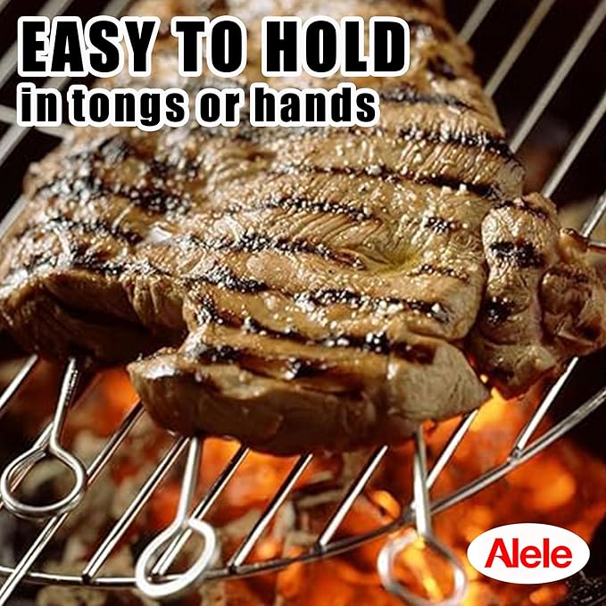 30 Pcs 8 Inches Poultry Lacers,Alele Turkey Pins Stainless Steel Skewers for Trussing Turkey and Poultry Shish Kebab Kabob Skewers