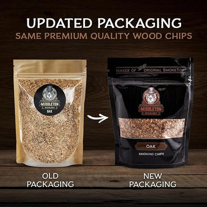 SmokeTop® 4oz Bag - Cocktail Smoker Chips for Old Fashioned Cocktails, Whiskey, & Bourbon - by Middleton Mixology Made in The USA (800 uses) (Oak)
