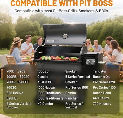 Upgraded 2.0 RPM Auger Motor Replacement Parts for Wood Pellet Grills Smokers Compatible with Pit Boss, Traeger, Camp Chef, Barbecue Accessories,120V 60Hz (2 Pack Hot Rod Ignitor)