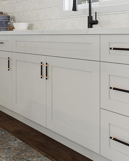 Design House Brookings Shaker Unassembled Bridge Wall Kitchen Cabinet W3618, 36 W x 12 D x 18 H, Painted White with Sherwin Williams®, Solid Wood, 561670