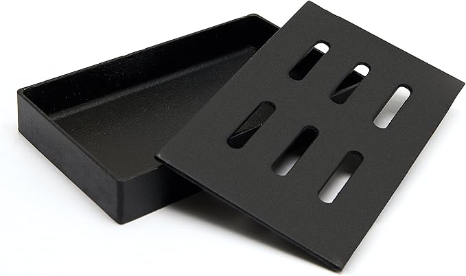 GrillPro 00150 Cast Iron Smoker Box , Black , 5" L x 1.5" H x 8" W