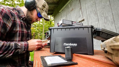 Flambeau Outdoors 6415SB Compact Ammo Can, Portable Ammo Storage