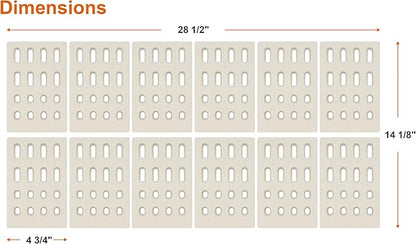 12-Pack Ceramic Flame Tamer for Grand Turbo Grills, Ceramic Briquettes Replacement Parts for Grand Turbo Grand Hall, Barbeques Galore Grand Turbo, Members Mark, Ceramic BBQ Bricks