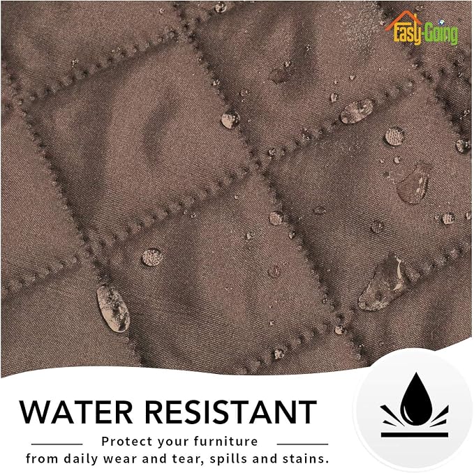 Easy-Going Reversible Couch Cover, Oversized Recliner, Brown/Beige | Machine Washable Slipcover For Dogs, Water Resistant Furniture Mat For Living Room, Non-Slip Sofa Cover, Pet Friendly